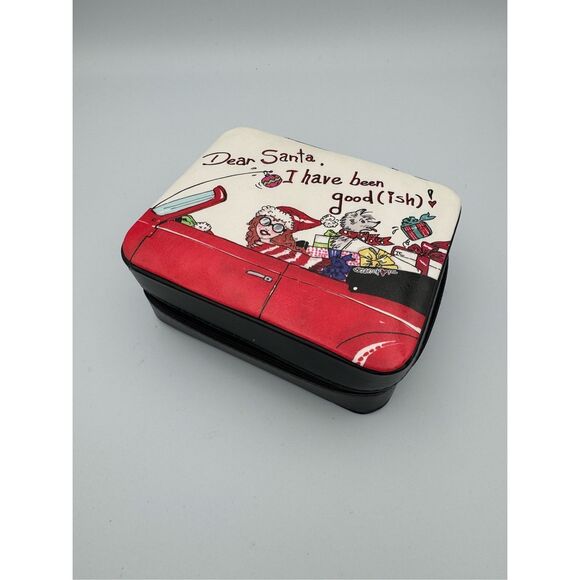 Brighton Christmas Dear Santa "I Have Been Goodish" Jewelry Box Travel Case - Picture 2 of 7